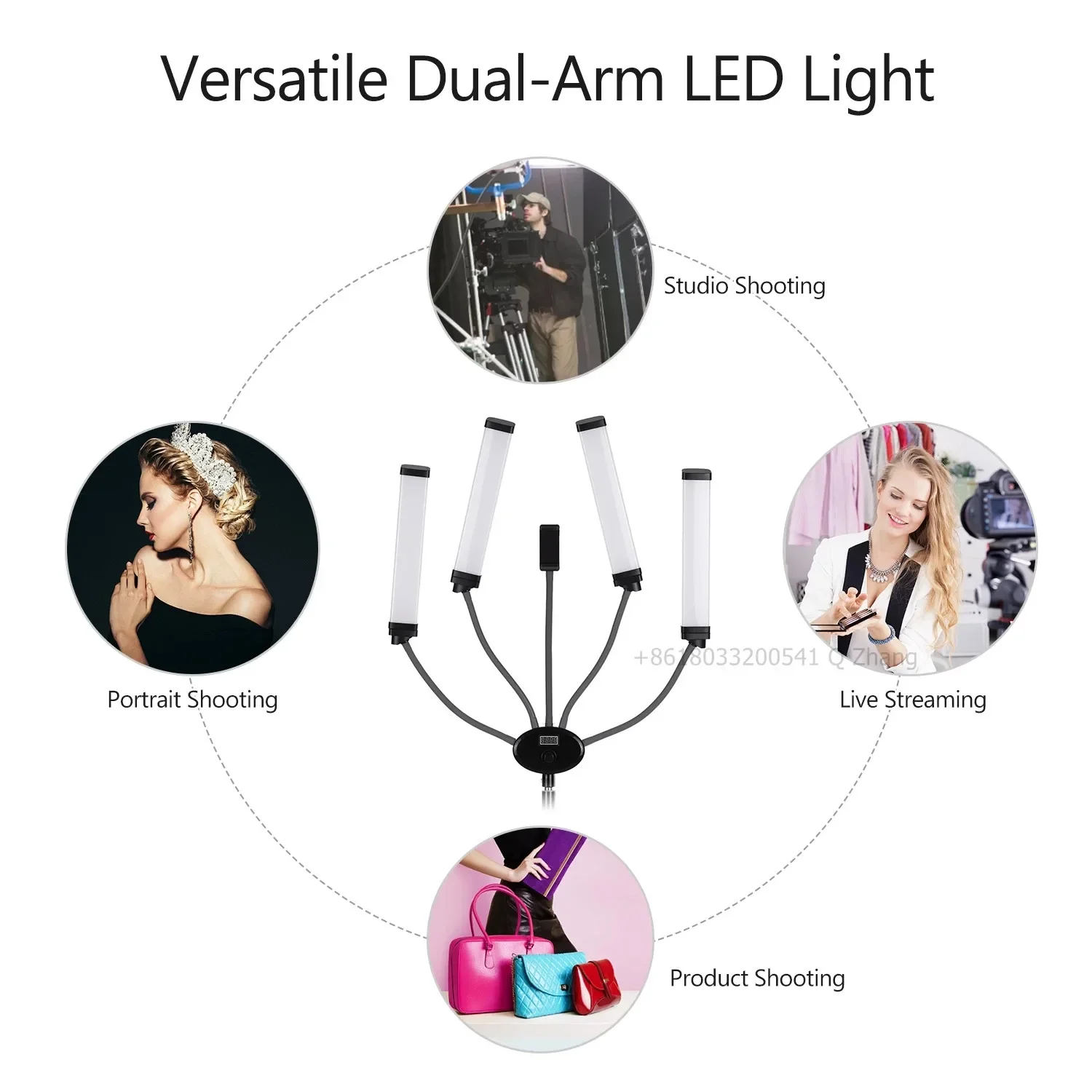 Eyelash Extension Videos - Lampu LED Video Empat Lengan Yidoblo