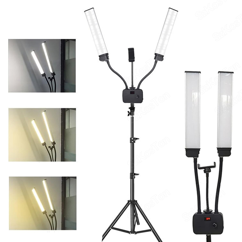 Eyelash Extension Videos - Lampu LED lengan ganda fleksibel 45W