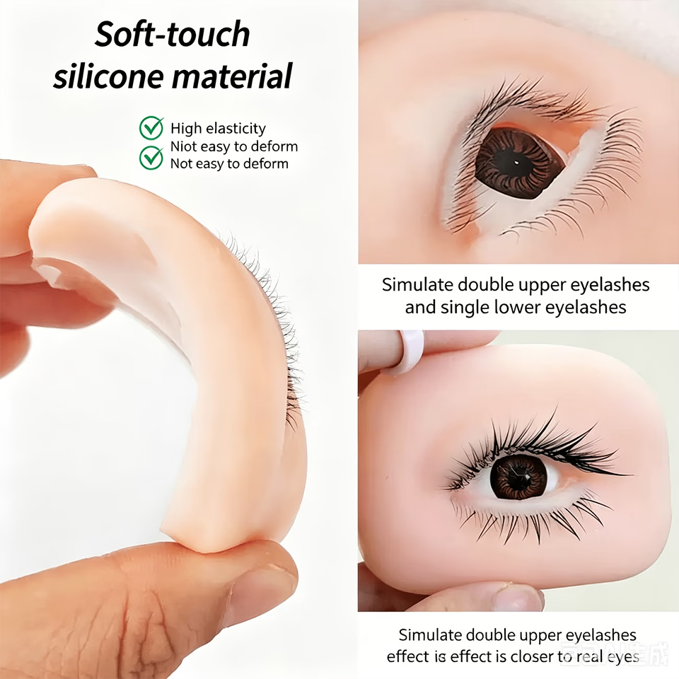 Eyelash Extension Doll Eye - 1/3 Lapisan Bulu Mata, Mata Manekin