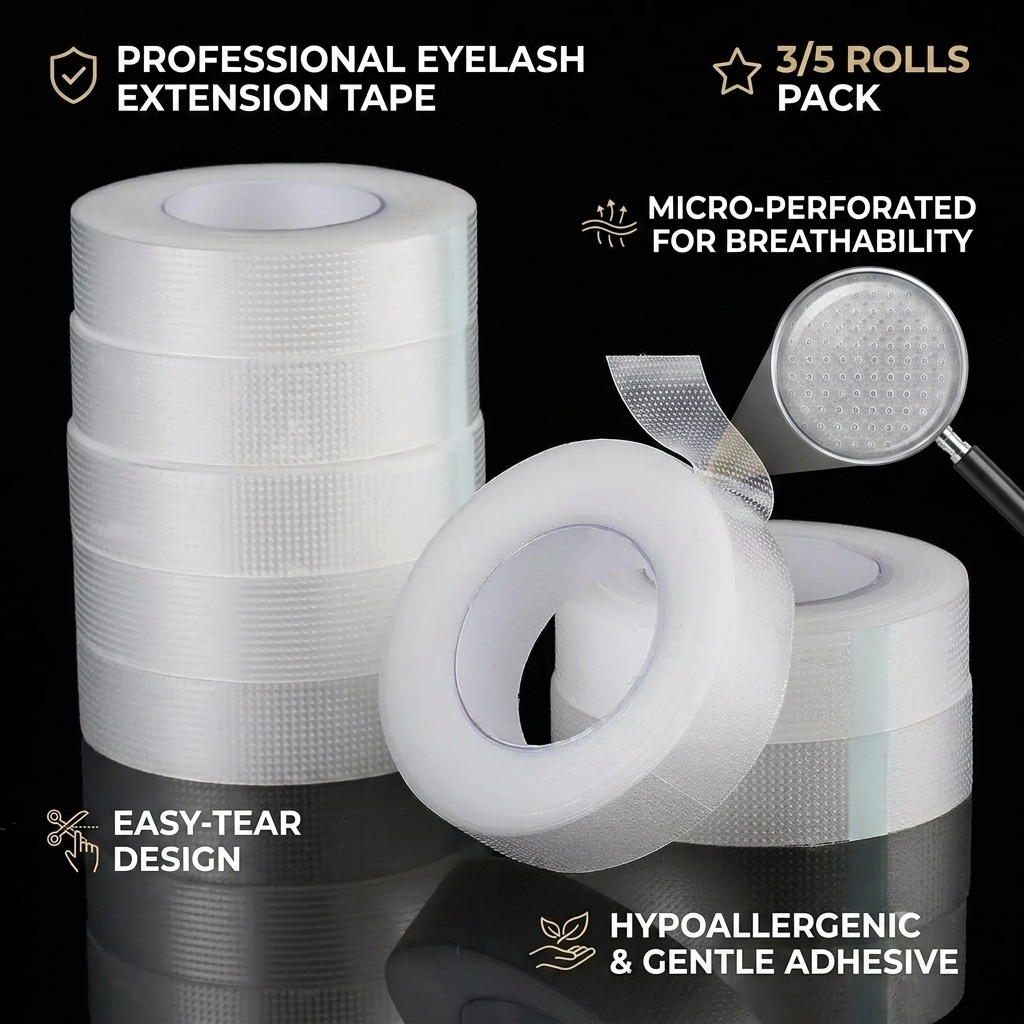 Tape Breathable Lash - 3/5 Gulungan Pita Bulu Mata PE,