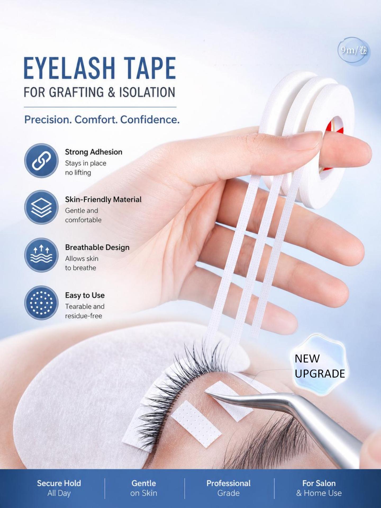 Tape Breathable Lash - 10 Gulungan Pita Bulu Mata 0.16in