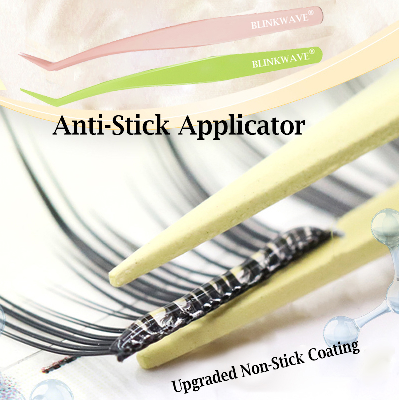 Lash Extension Tweezers - Aplikator Anti Lengket Tanpa Lem Bulu