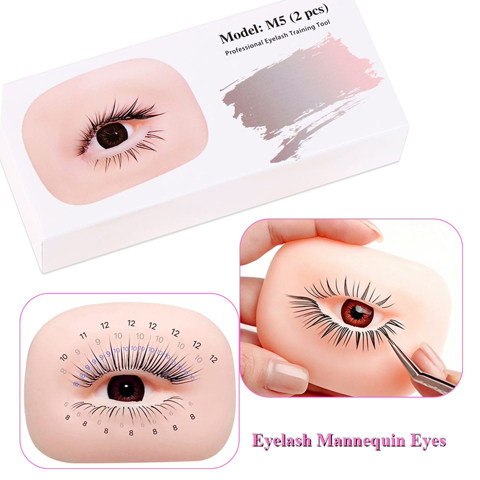 Eyelash Extension Doll Eye - Model Mata 3 Lapis untuk Latihan