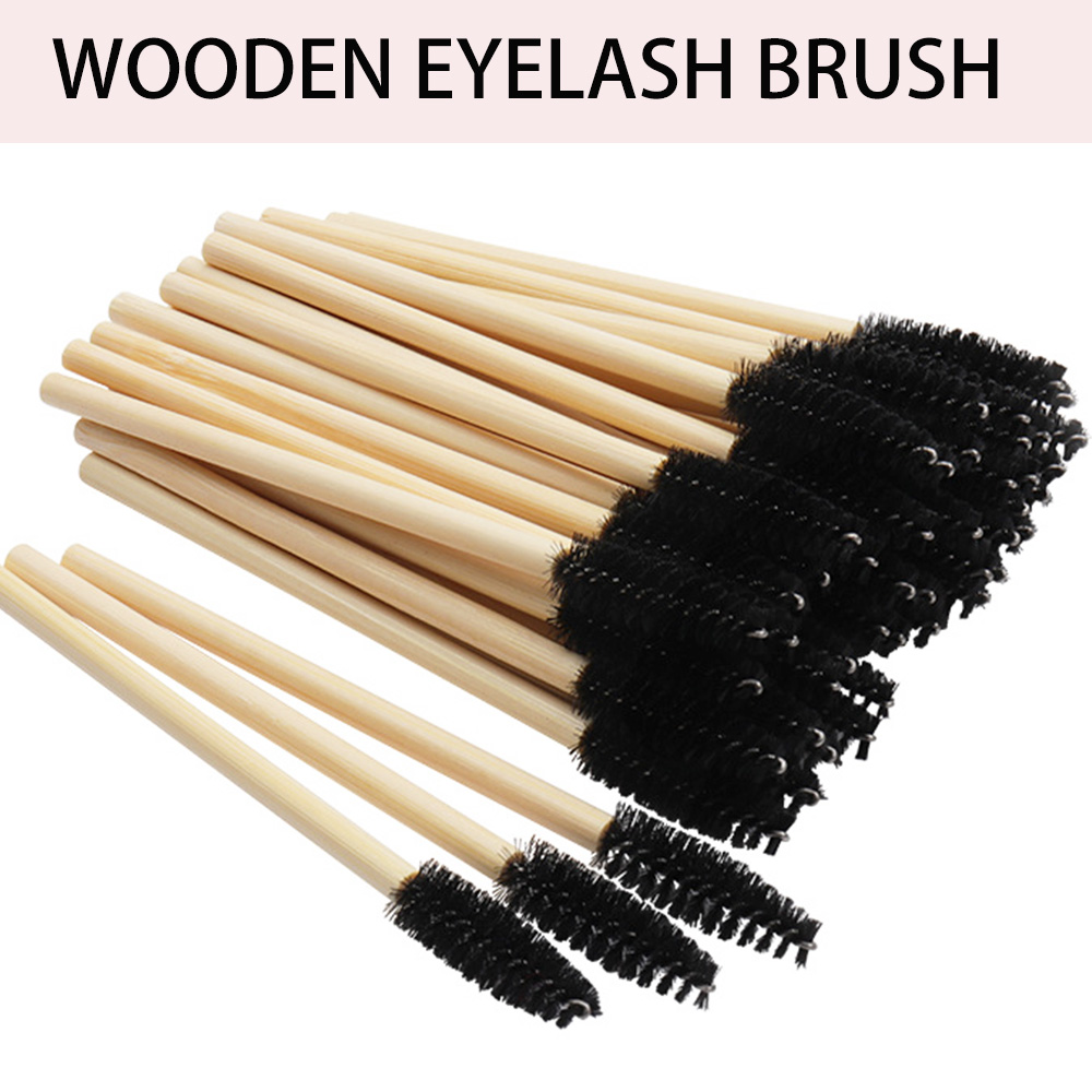 50/100 Buah Sikat Maskara Gaga - Eyelash Extension London ulasan dan harga