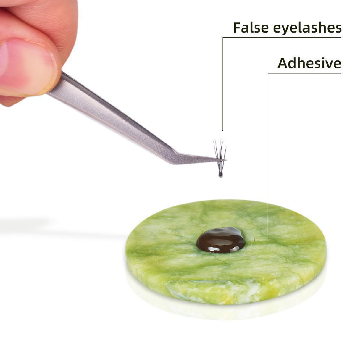 1/2 buah lem bulu mata palet,  - Eyelash Extension London ulasan dan harga