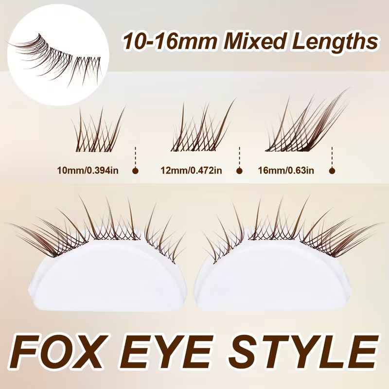 Ekstensi Bulu Mata Coklat DIY  - Eyelash Extension Doll Eye ulasan dan harga