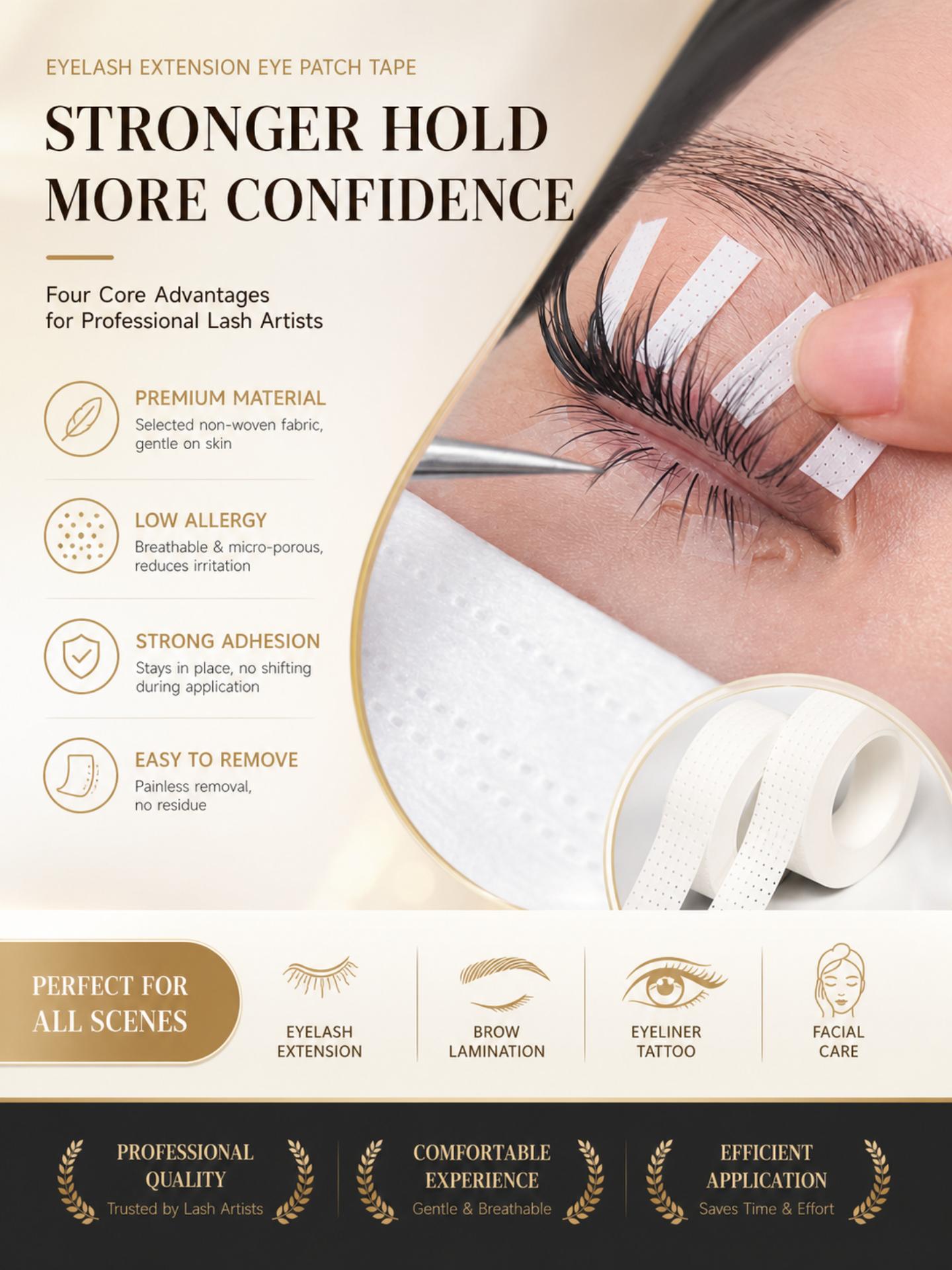 10 Gulungan Pita Bulu Mata 0.1 - Tape Breathable Lash ulasan dan harga