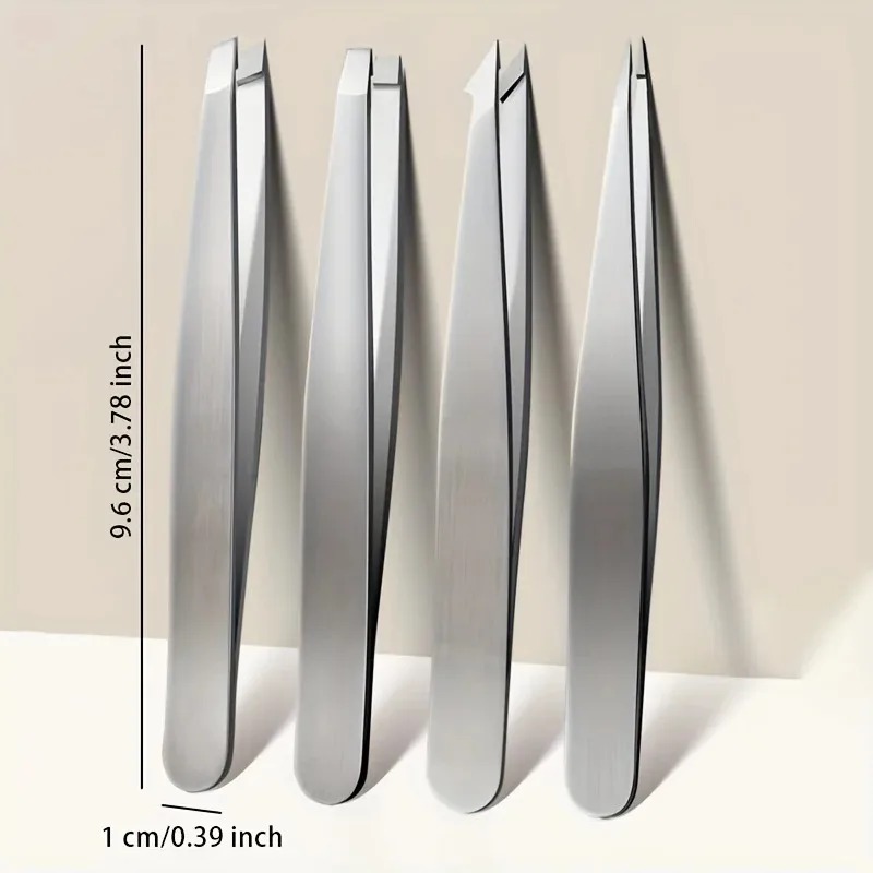 4Pcs Penjepit Bulu Presisi Tin - Lash Extension Tweezers ulasan dan harga