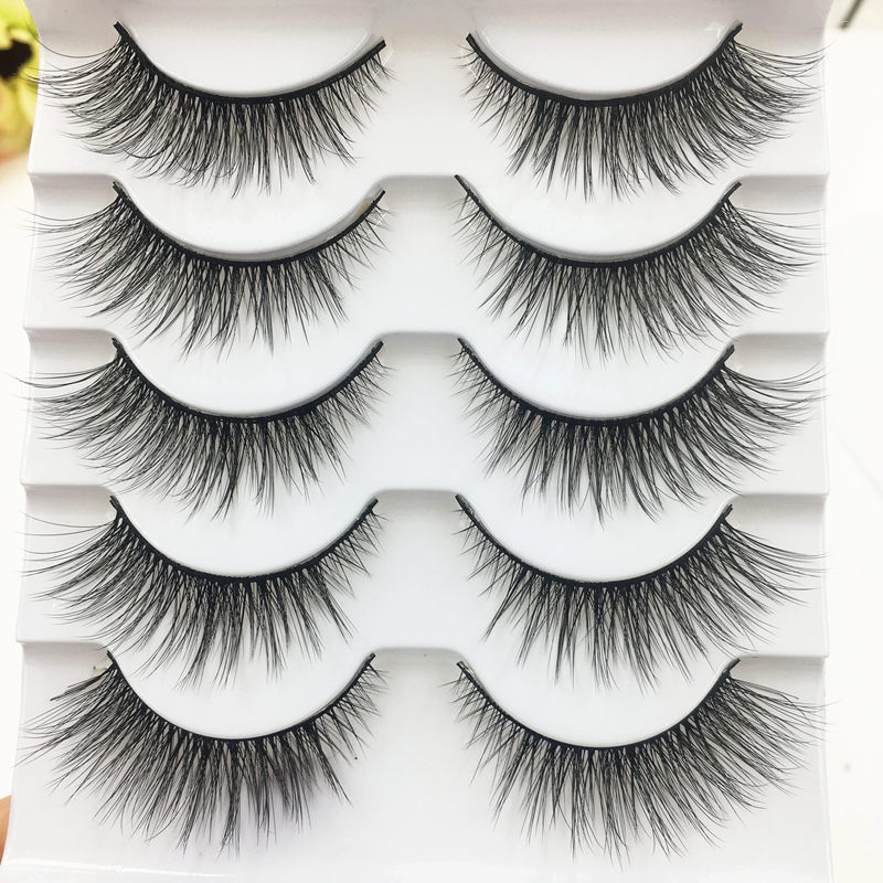 5 pasang bulu mata palsu 3D ba - Eyelash Extension Doll Eye ulasan dan harga