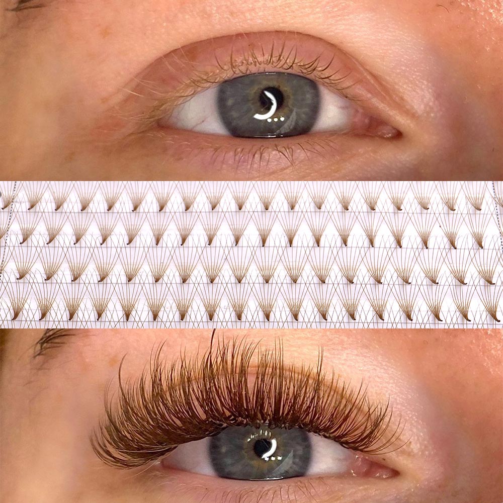 320 Bulu Mata Premade Berwarna - Eyelash Extension Review ulasan dan harga