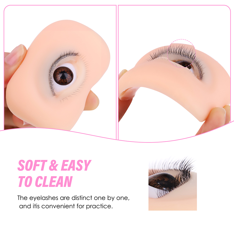 Model Mata 3 Lapis untuk Latih - Eyelash Extension Doll Eye ulasan dan harga