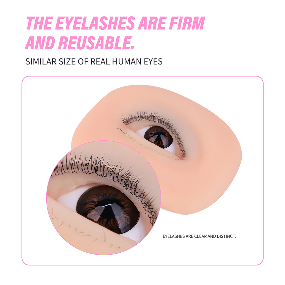 Model Mata 3 Lapis untuk Latih - Eyelash Extension Doll Eye ulasan dan harga