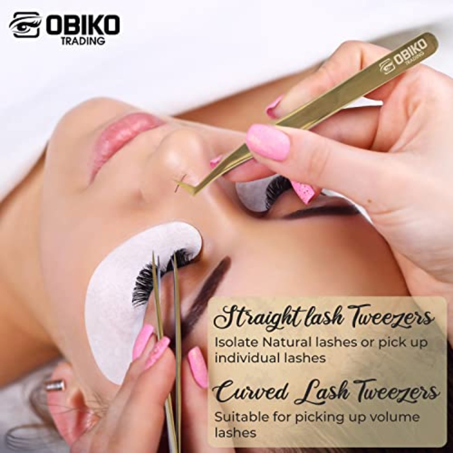 Set Pinset Ekstensi Bulu Mata  - Lash Extension Tweezers ulasan dan harga