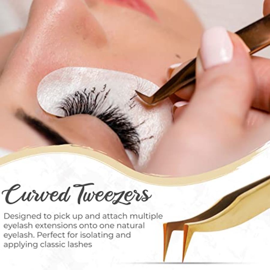 Set Pinset Ekstensi Bulu Mata  - Lash Extension Tweezers ulasan dan harga